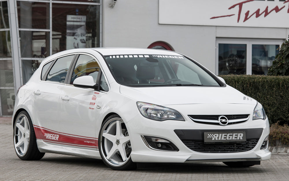 Opel Astra J Rieger Spoilerschwert für Spoilerlippe 51320 für Spoilerlippe, ABS, Carbon-Look,
inkl. Montagezubehör