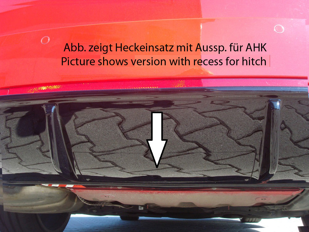 Skoda Octavia RS (5E) Rieger Heckeinsatz bei Bestellung bitte genaue Motorisierung angeben! für orig. Endrohrblende li. u. re., ABS, Carbon-Look, für Fzg. mit Anhängekupplung,
inkl. Montagezubehör, Gutachten