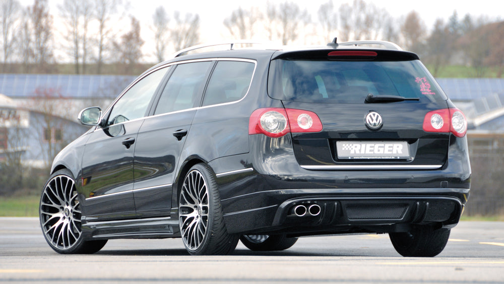 VW Passat (3C) Rieger Seitenschweller rechts, mit Schacht, mit Ausschnitt, ABS, Carbon-Look,
inkl. Montagezubehör, Alugitter, Gutachten