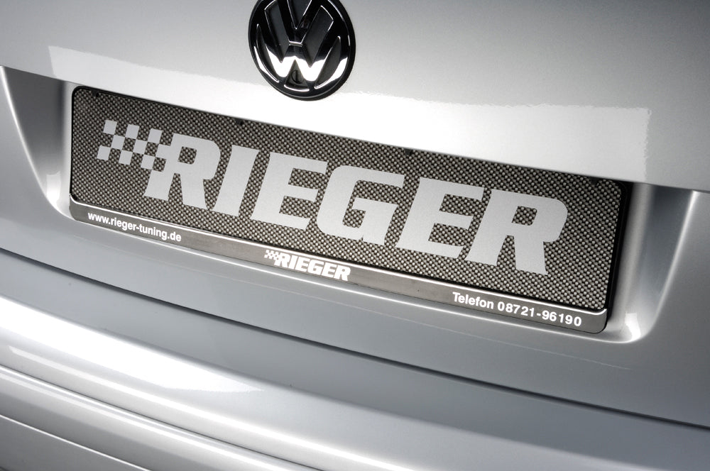 Aufkleber Rieger silber für Kennzeichenauflage