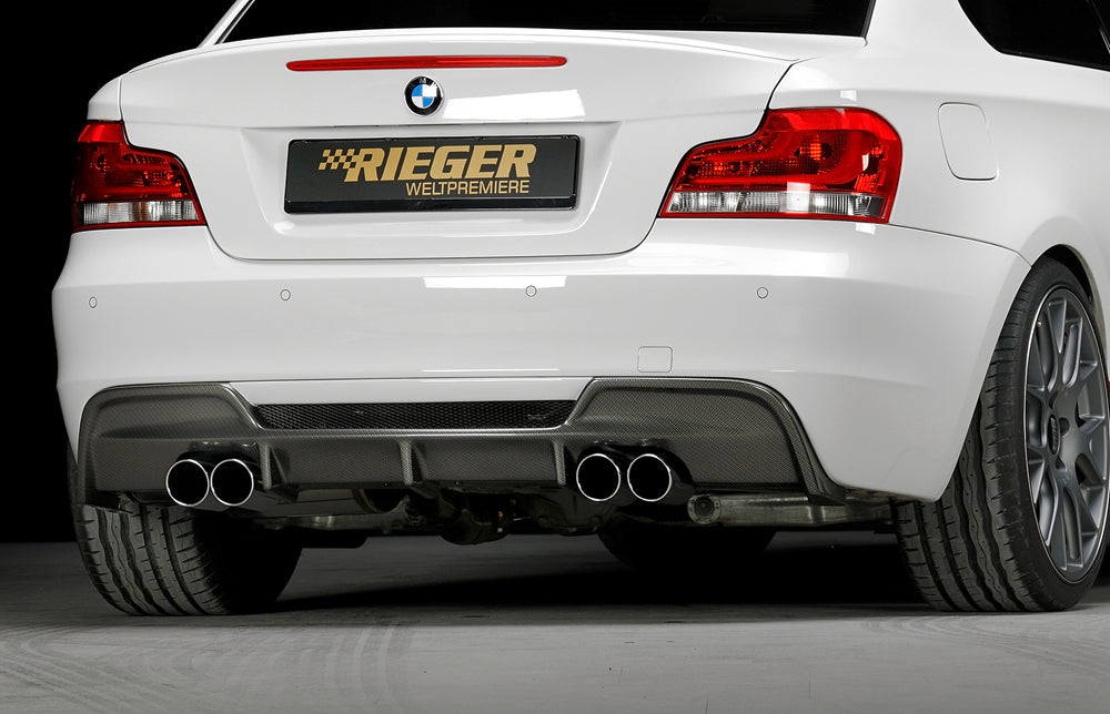 BMW 1er E82, E88 (182 / 1C) M-Paket Heckschürze ohne Heckeinsatz 892-599 für Fzg. mit PDC Kunststoff, für Fzg. mit Einparkhilfe (PDC)
