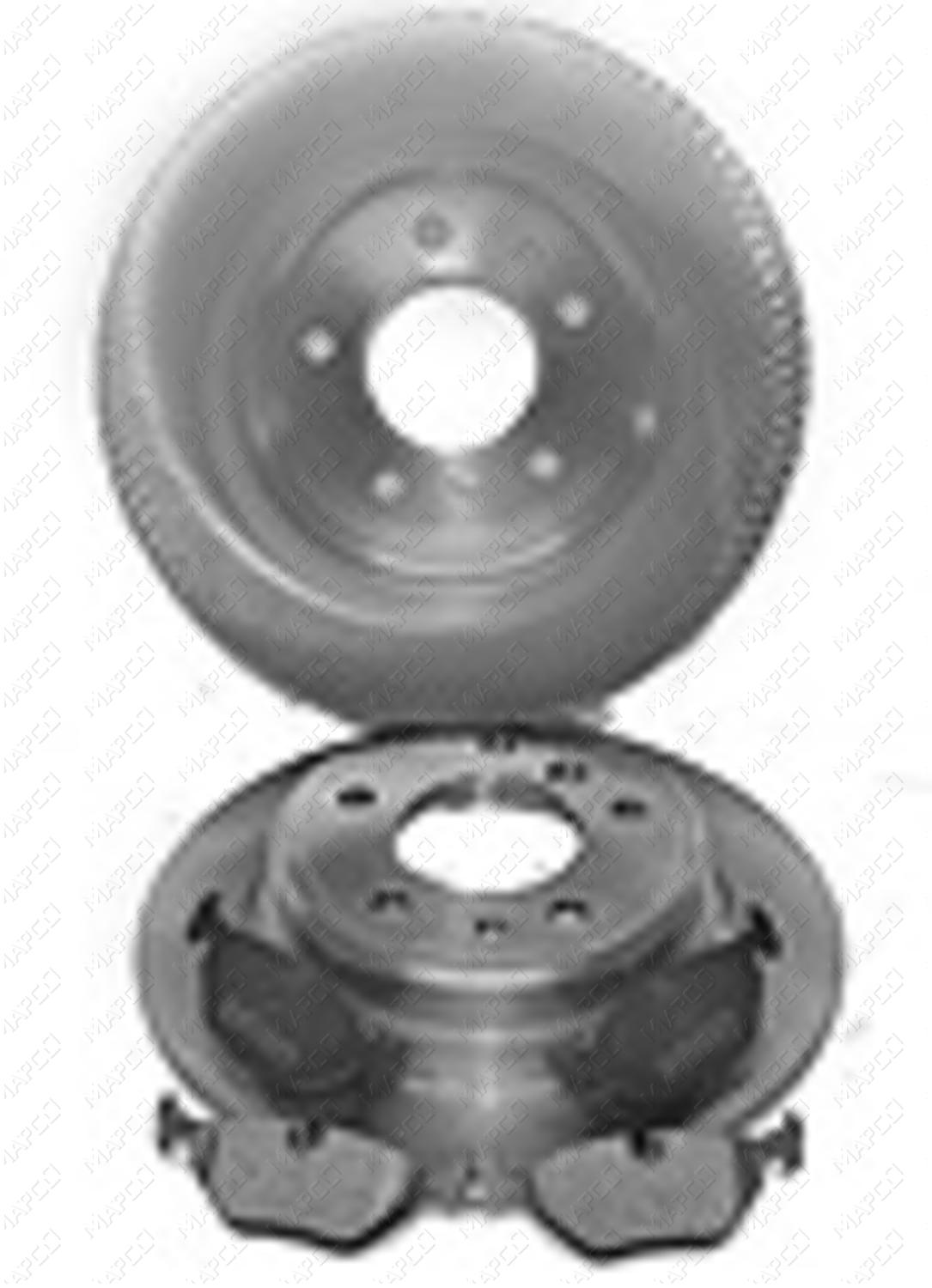 MAPCO Bremsensatz, Scheibenbremse Hinterachse Satz 47886