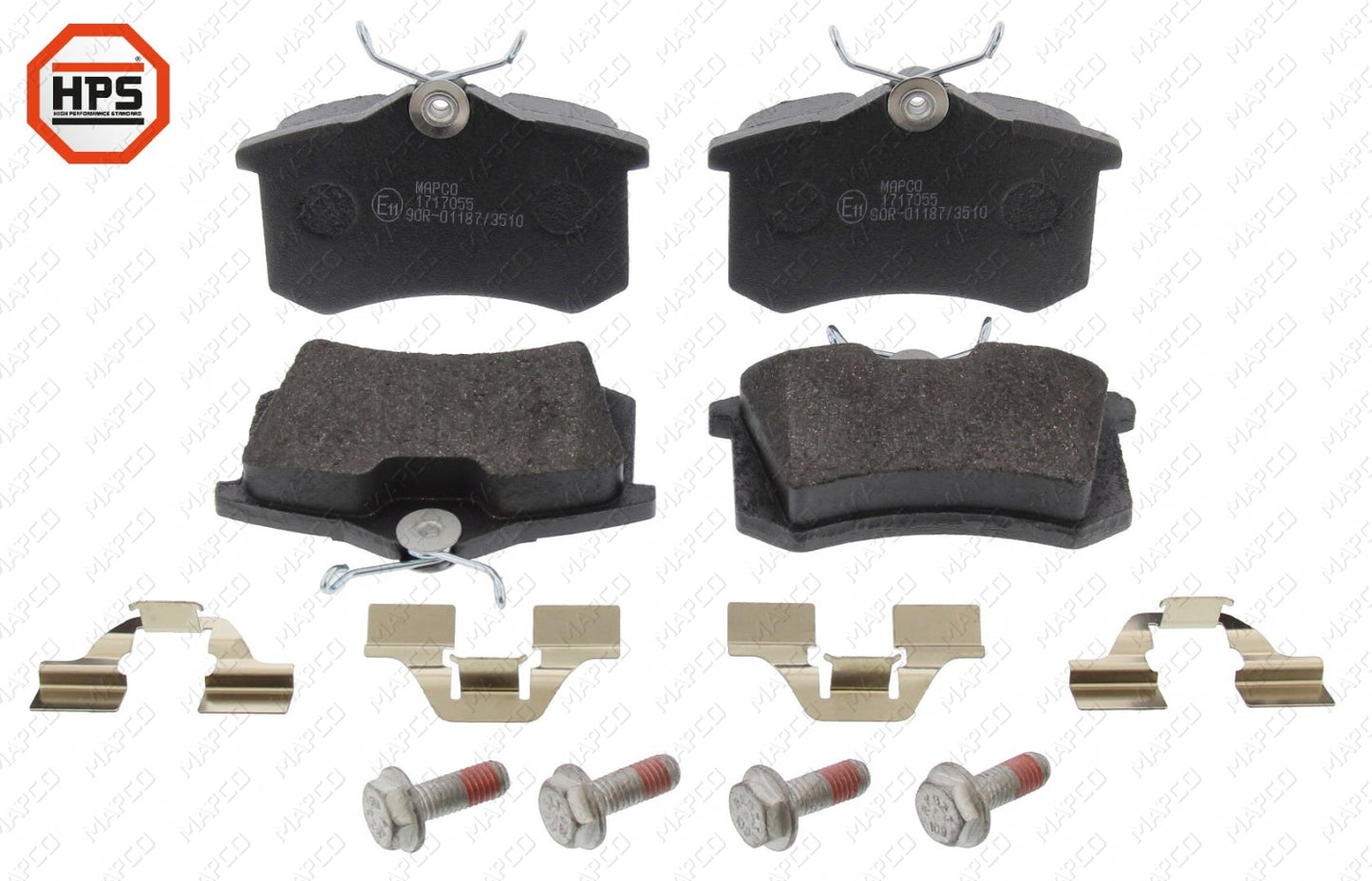 MAPCO Bremsbelagsatz, Scheibenbremse Hinterachse 6492HPS