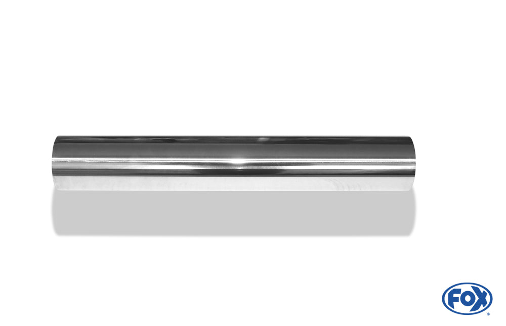 FOX Anschweißendrohr Typ 10 Ø 63 mm / Länge: 400 mm - rund / uneingerollt / gerade / ohne Absorber
