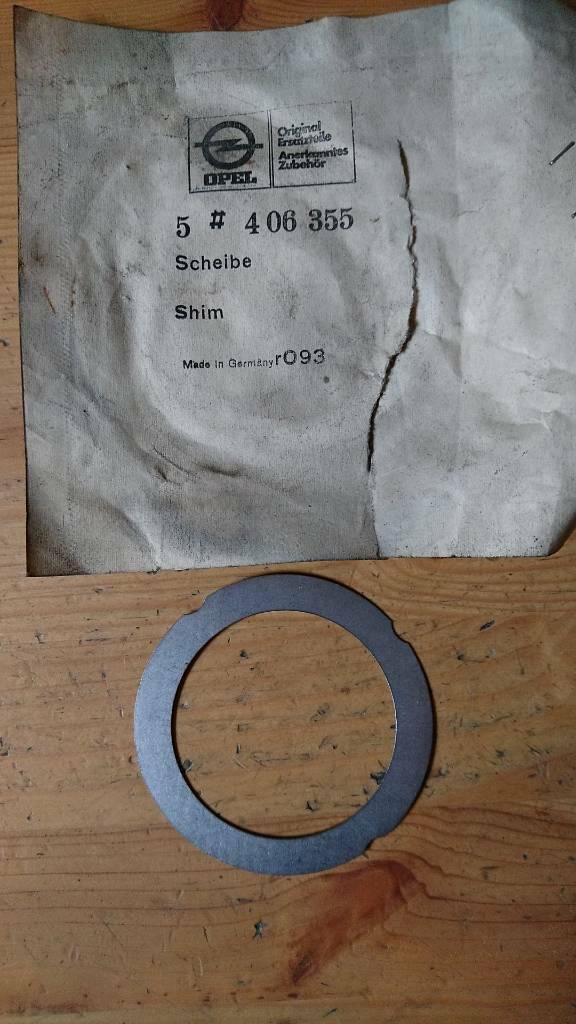 Opel Youngtimer Oldtimer Ausgleichscheibe neu original 406355