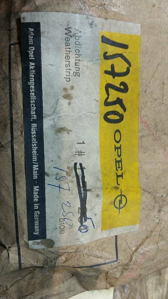 Original GM Opel Kadett B Olympia A 4-Türer Türdichtung NEU