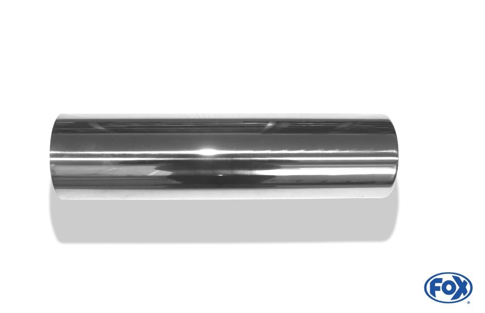 FOX Anschweißendrohr Typ 13 Ø 80 mm / Länge: 300 mm - rund / eingerollt / gerade / mit Absorber