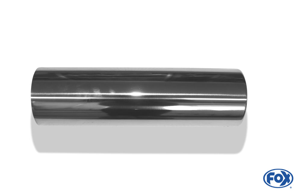 FOX Anschweißendrohr Typ 13 Ø 90 mm / Länge: 300 mm - rund / eingerollt / gerade / mit Absorber