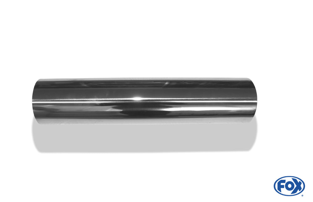 FOX Anschweißendrohr Typ 12 Ø 90 mm / Länge: 400 mm - rund / eingerollt / gerade / ohne Absorber