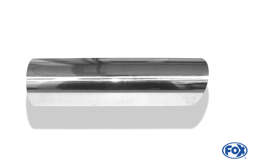FOX Anschweißendrohr Typ 14 Ø 114 mm / Länge: 400 mm - rund / uneingerollt / 15° abgeschrägt / ohne Absorber