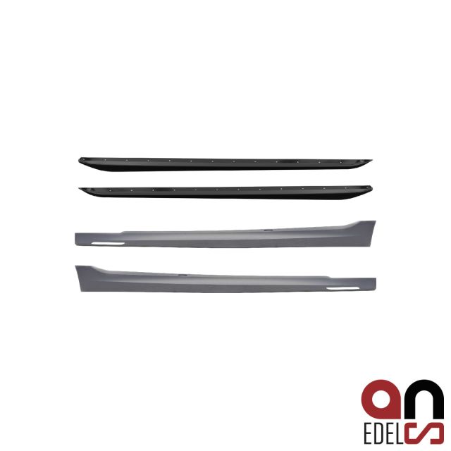 AN Set Sport Performance Seitenschweller + Ansätze grundiert mit Ambiente Licht passt für BMW 3er G20 G21 Serie + M-Paket