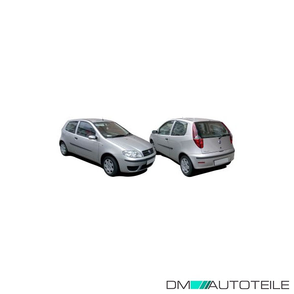 Stoßstange hinten schwarz passt für Fiat Punto (188) nur 5-Türer ab 2003-2007