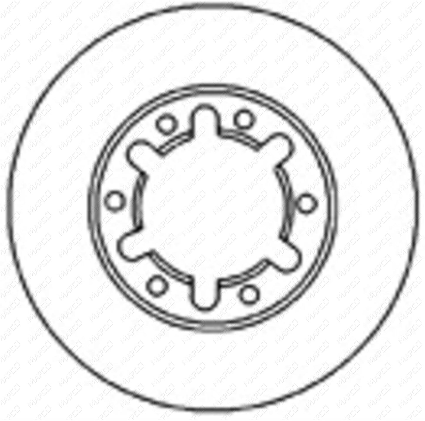 MAPCO Bremsscheibe Vorderachse 45520