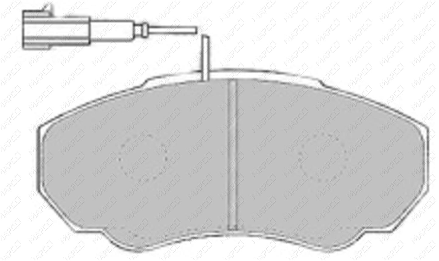 MAPCO Bremsbelagsatz, Scheibenbremse Vorderachse 6554