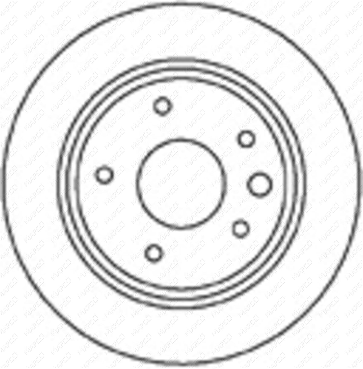 MAPCO Bremsscheibe Hinterachse 15640