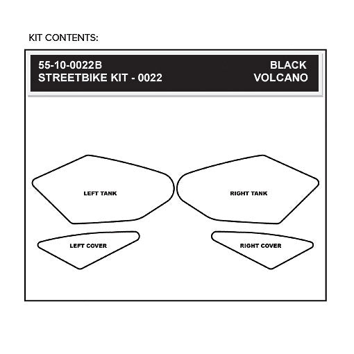 Stomgrip Traktionspad Streetbikes Schwarz Honda CBR250 R Bj. 11-13