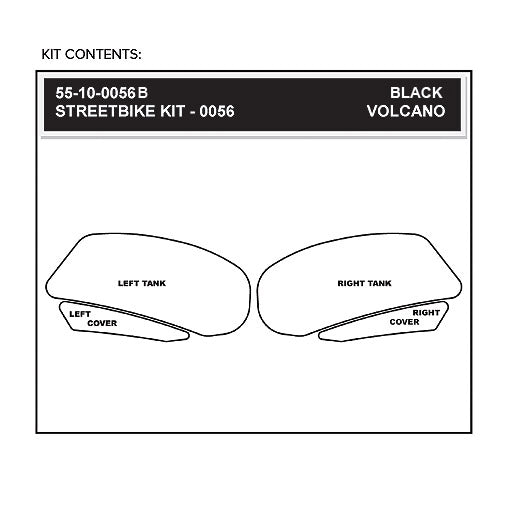 Stomgrip Traktionspad Streetbikes Schwarz Suzuki GSX-R 1000 Bj. 09-16
