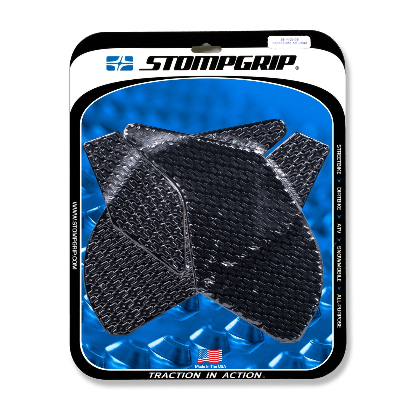 Stomgrip Traktionspad Streetbikes Schwarz Kawasaki Ninja 300 Bj. 13-17