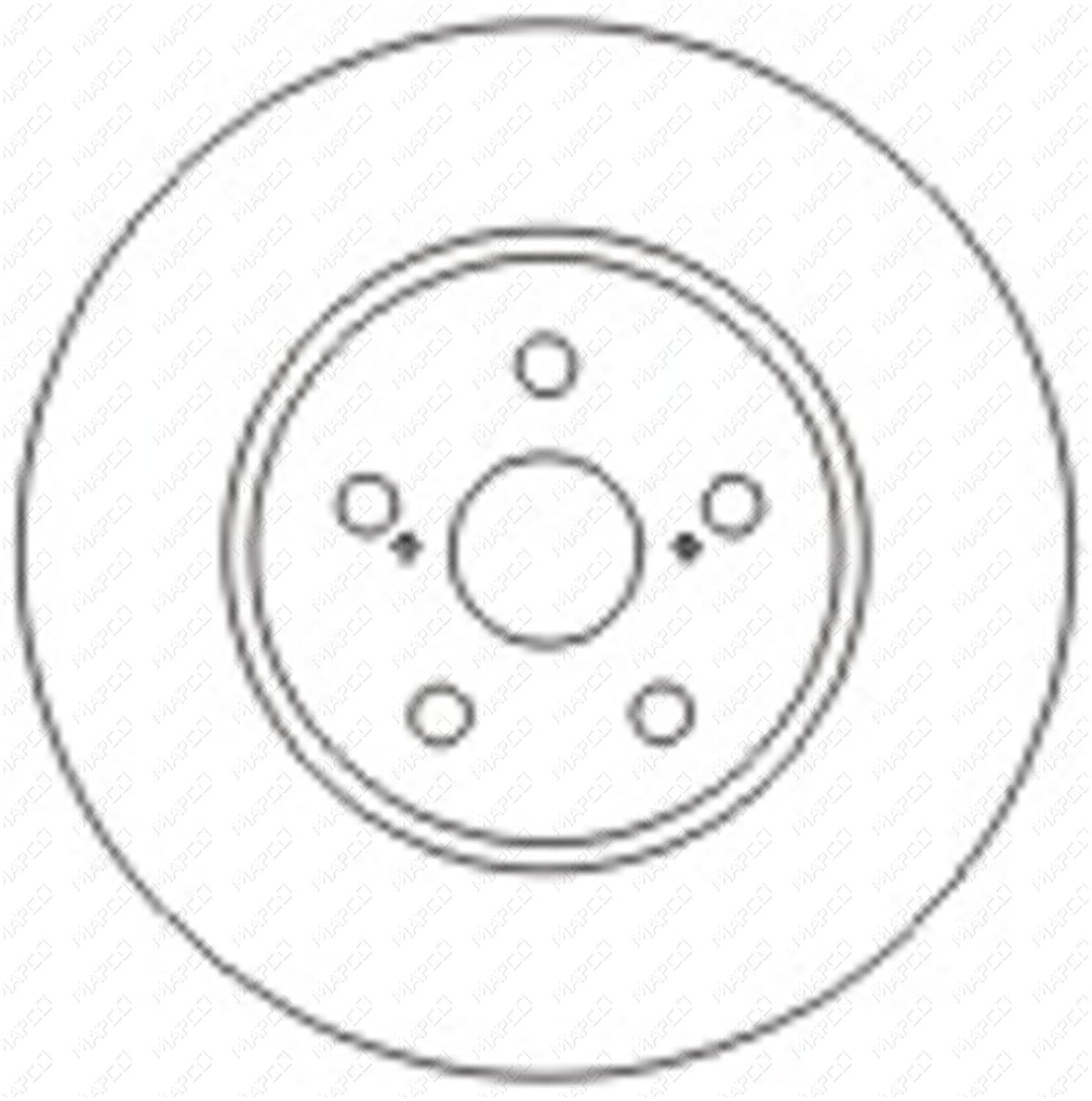 MAPCO Bremsscheibe Vorderachse 45566