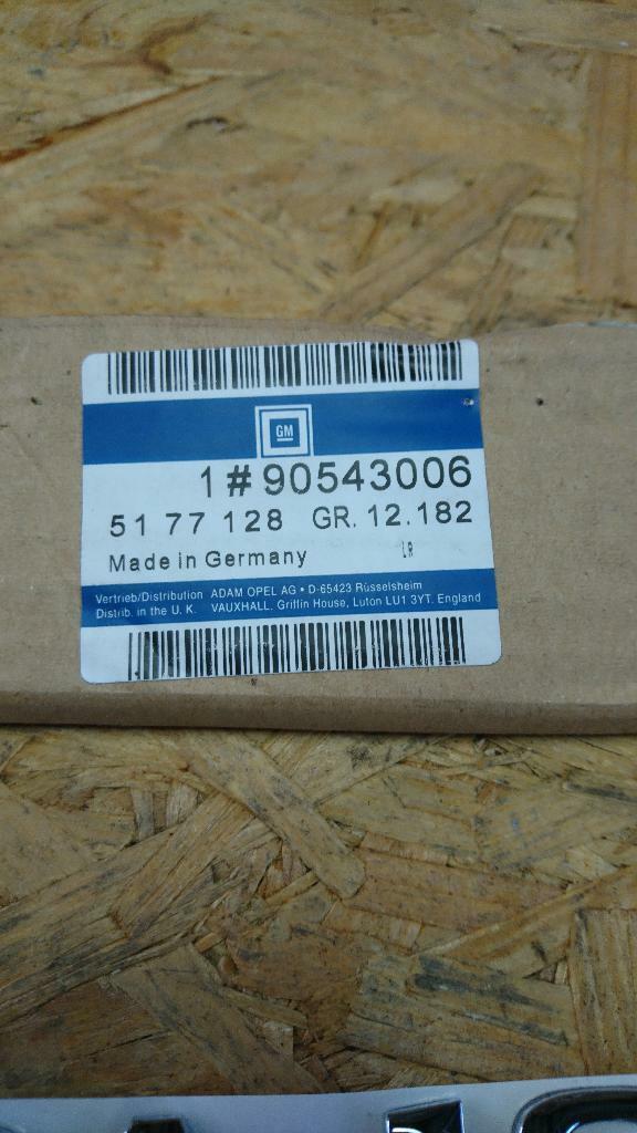 Corsa B Schriftzug Kofferraumdeckel chrom neu original GM