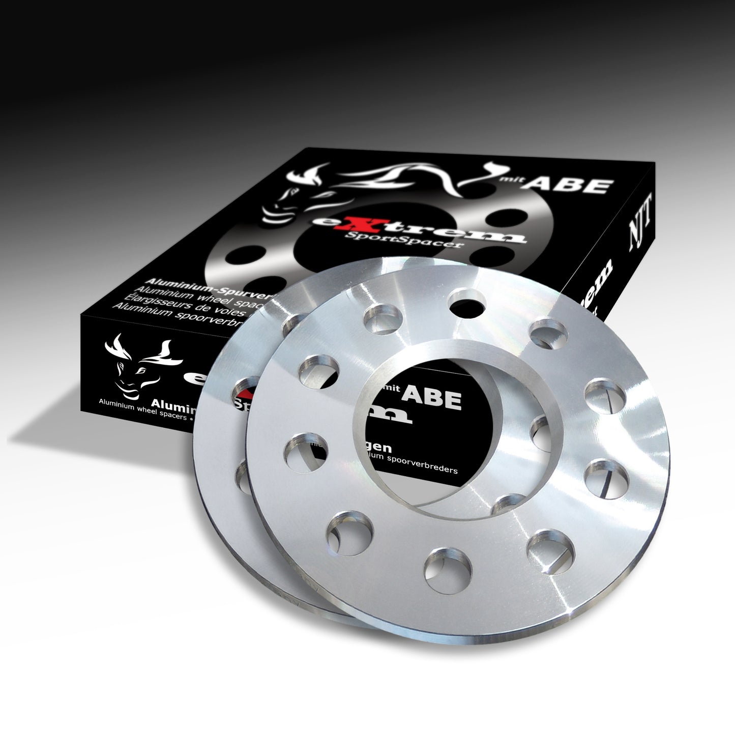 Novus NJT Alu Spurverbreiterung 10mm LK 5x100 / 5x112 für AUDI/SEAT/SKODA/VW mit ABE