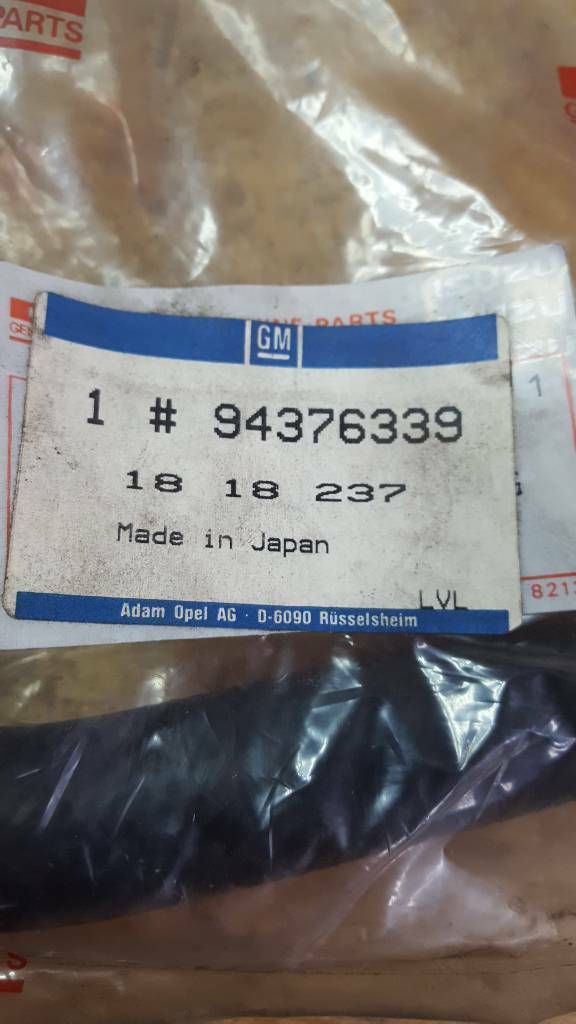 Opel Monterey Vorlaufschlauch Heizungseinlass neu original GM