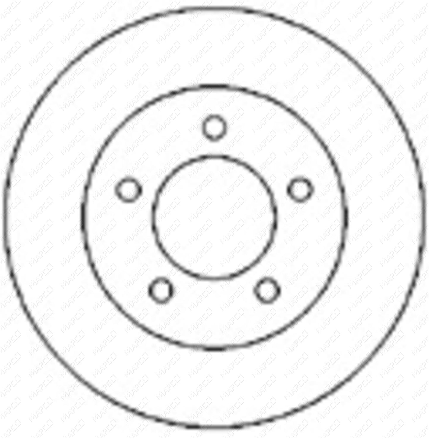 MAPCO Bremsscheibe Vorderachse 15988