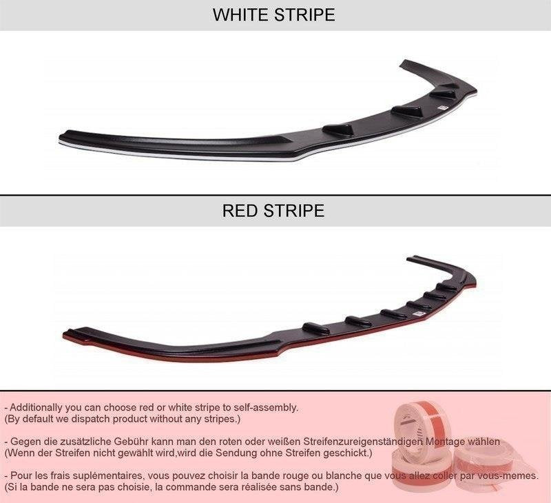 Front Ansatz V.1 für Tesla Model S Facelift schwarz matt