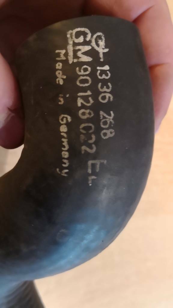 Opel Monza Kadett Schlauch Wasserpumpe Neu Original GM