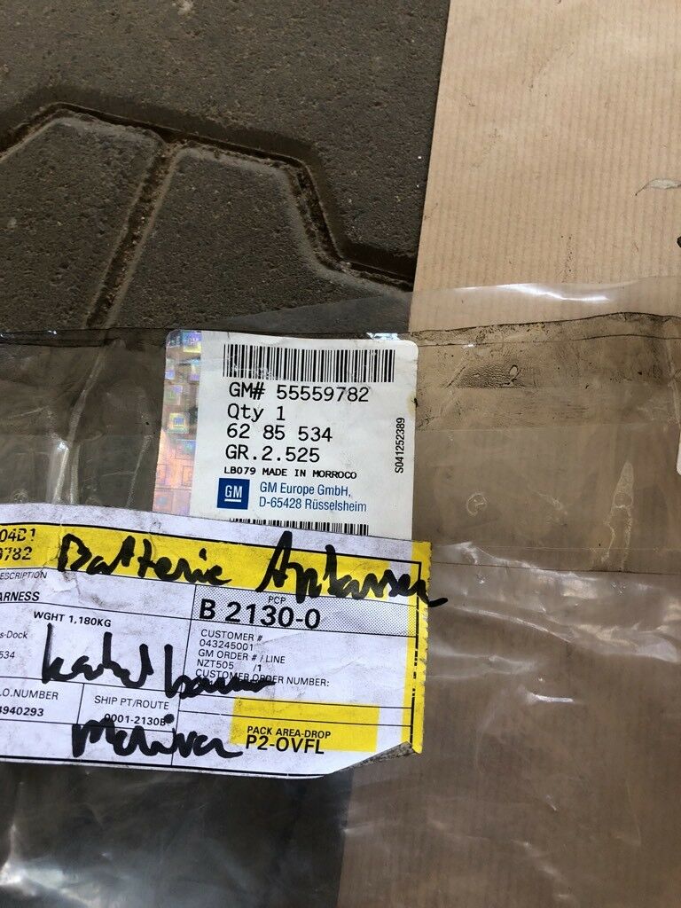 Opel Meriva Kabelbaum Batterie Anlasser NEU Original GM