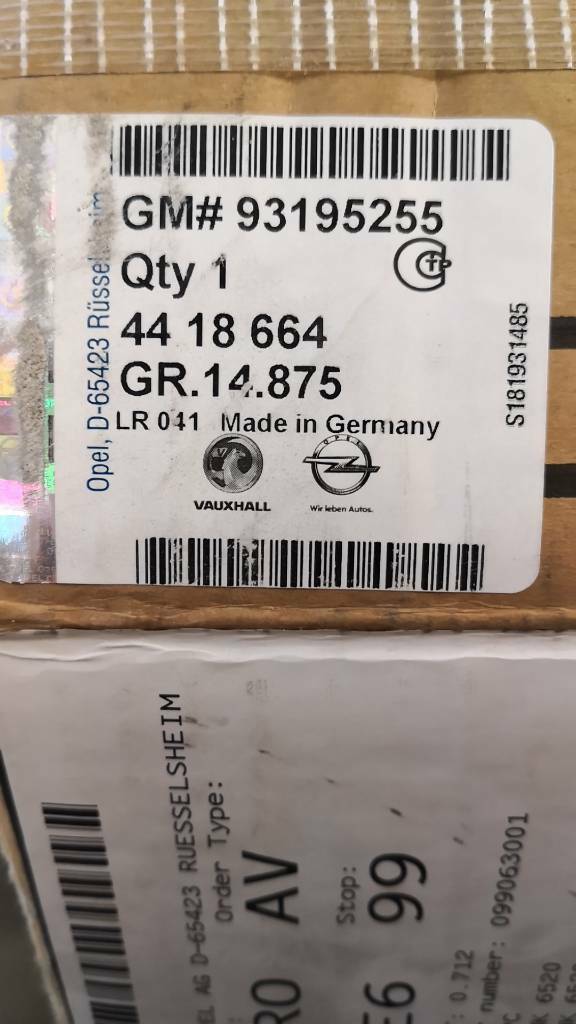 Opel Movano A Gurtschloss Beifahrerseite Neu Original GM