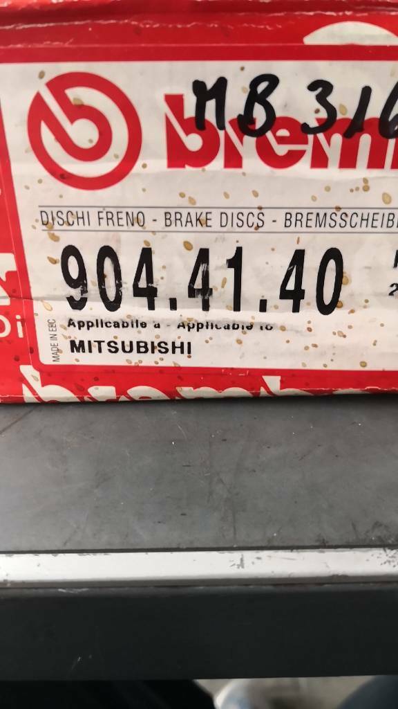 Mitsubishi Colt 2 1.5 gtx Brembo Bremsscheiben Vorne Neu Original