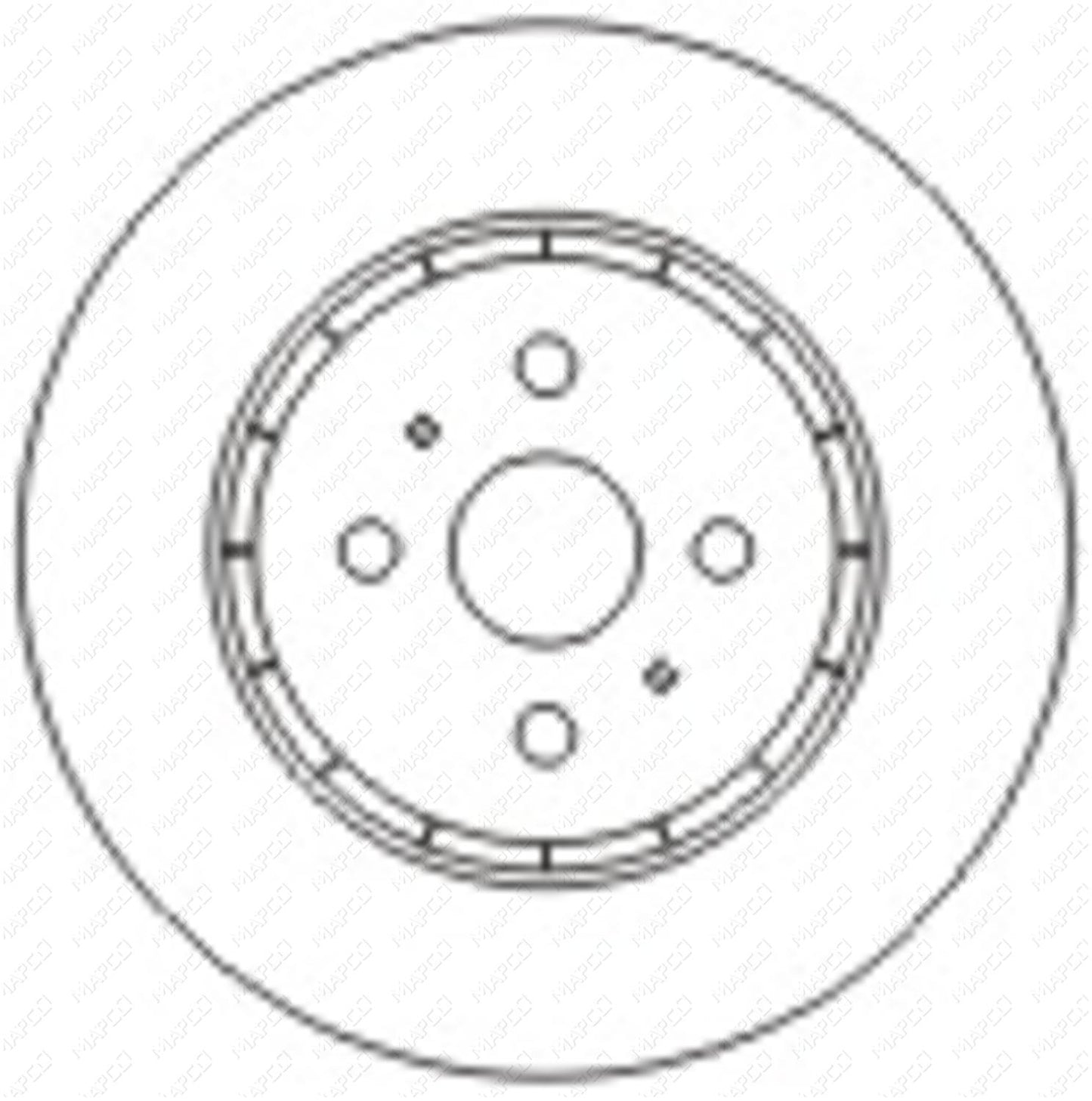 MAPCO Bremsscheibe Vorderachse 15572