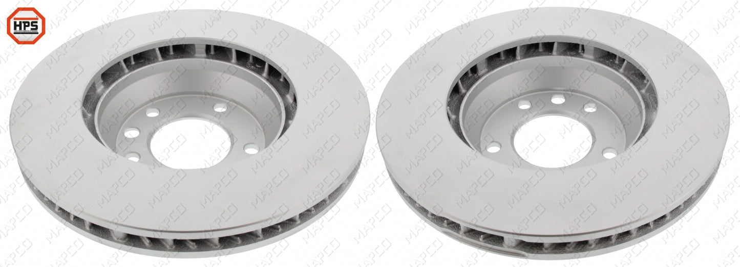 MAPCO Bremsscheibe Vorderachse links Vorderachse rechts Satz 25950/5HPS