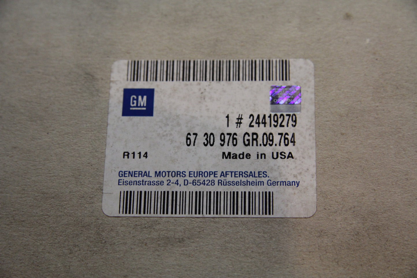 Original GM Opel GPS-Empfänger Kofferraum (in Verbindung mit Global-Positioning-System) 24419279 Signum , Vectra C Neu