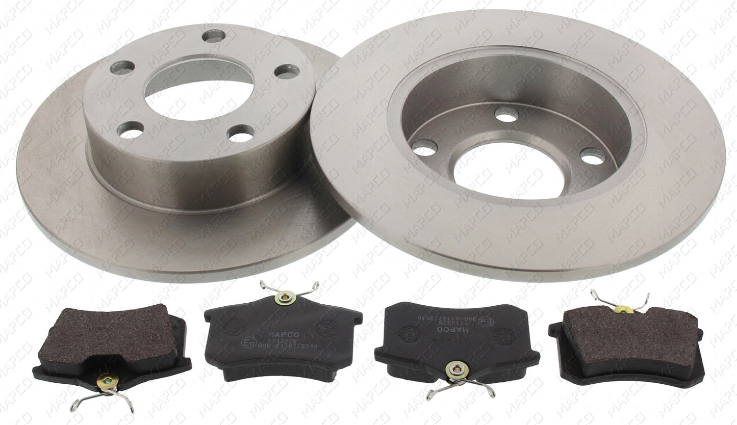 MAPCO Bremsensatz, Scheibenbremse Hinterachse Satz 47911
