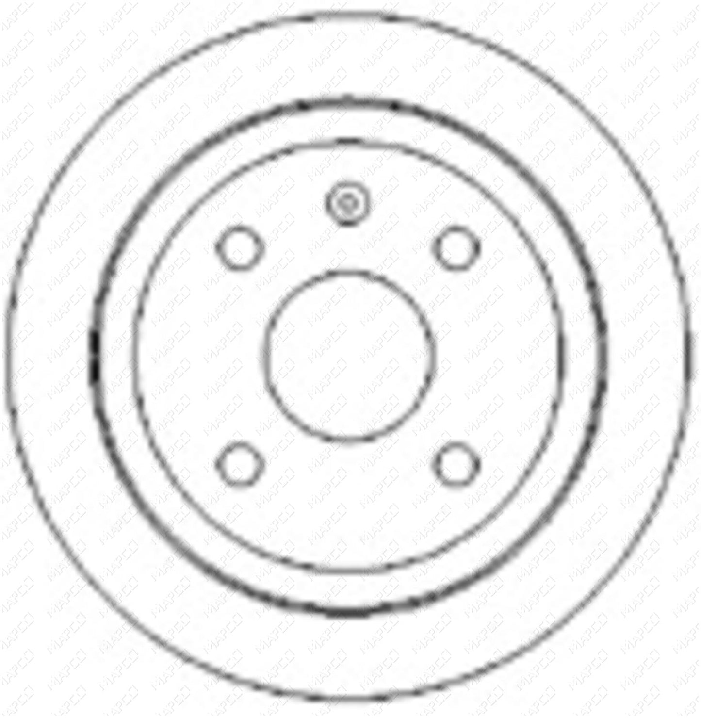 MAPCO Bremsscheibe Hinterachse 25501