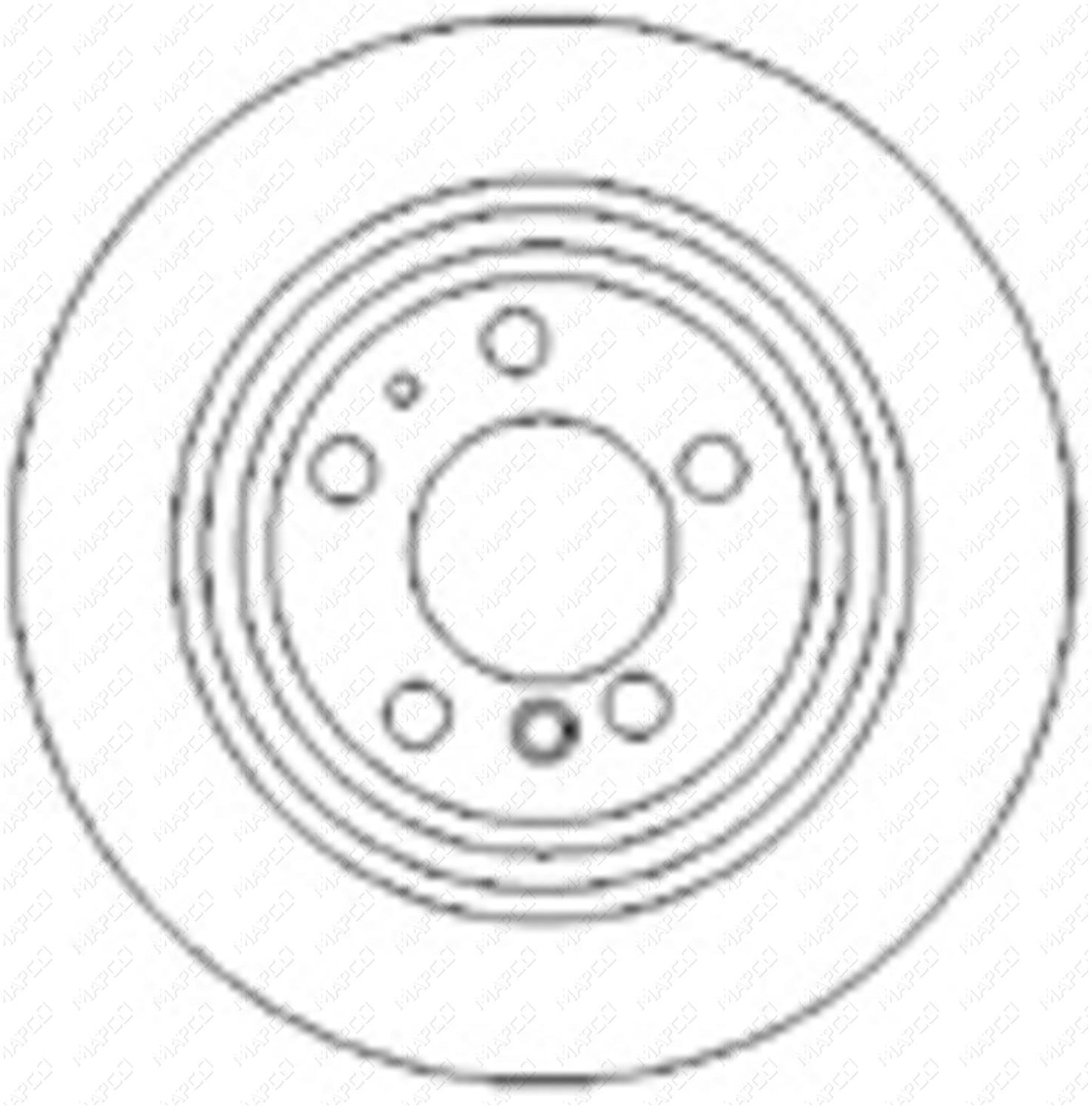 MAPCO Bremsscheibe Hinterachse 15661