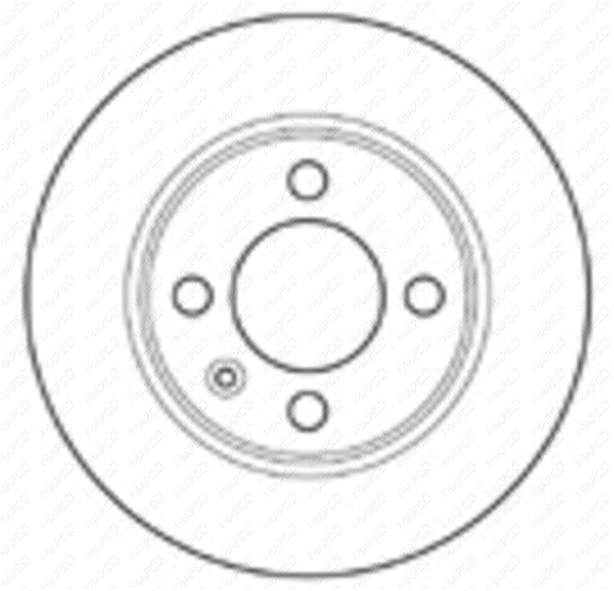 MAPCO Bremsscheibe Vorderachse 15911