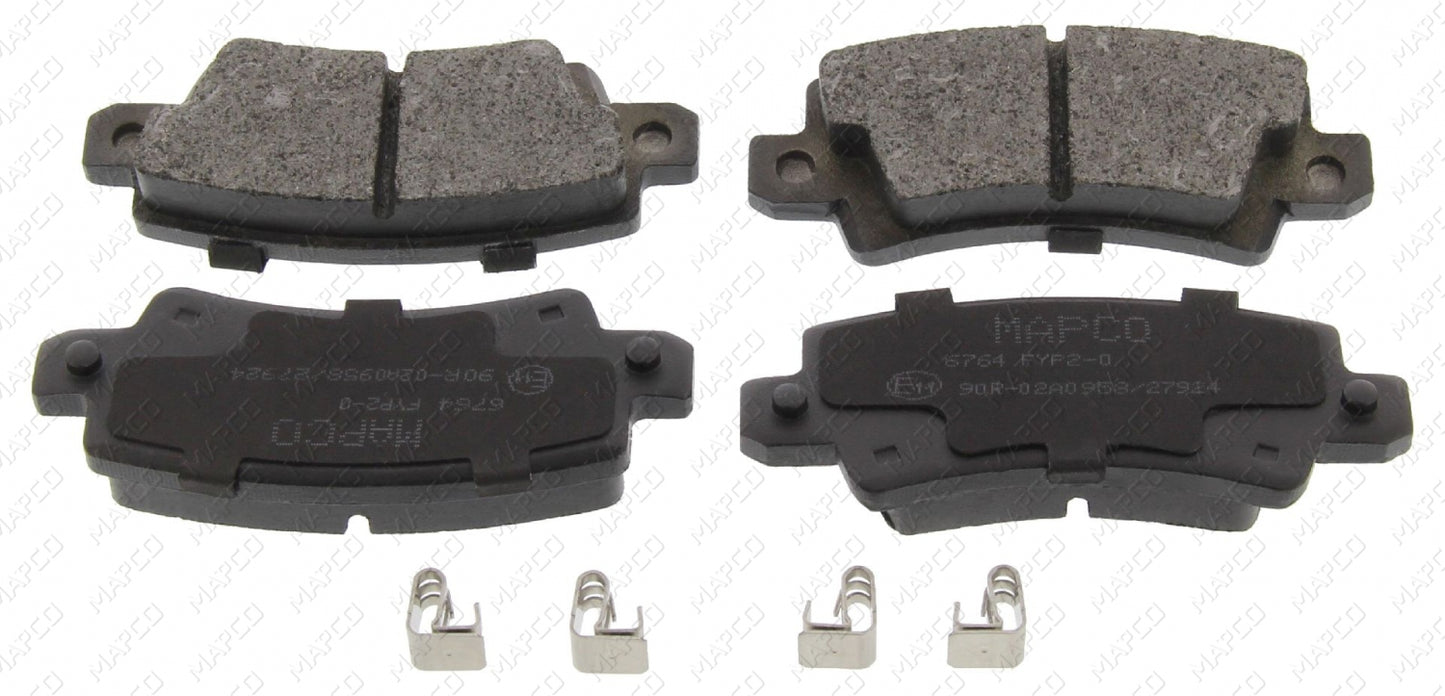 MAPCO Bremsbelagsatz, Scheibenbremse Hinterachse 6764