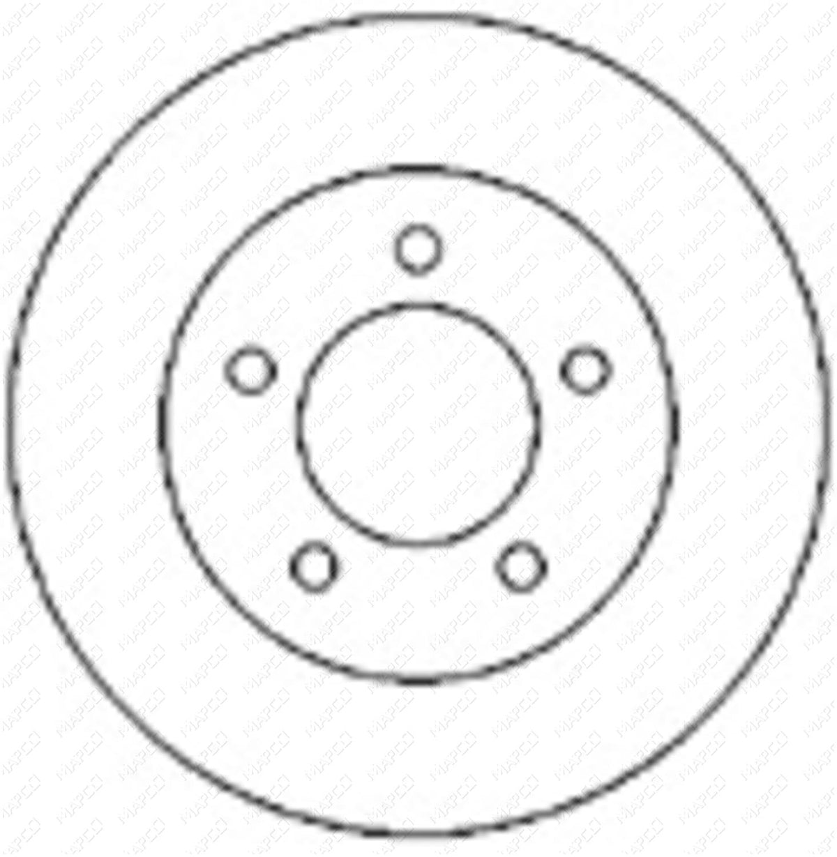 MAPCO Bremsscheibe Vorderachse 15984