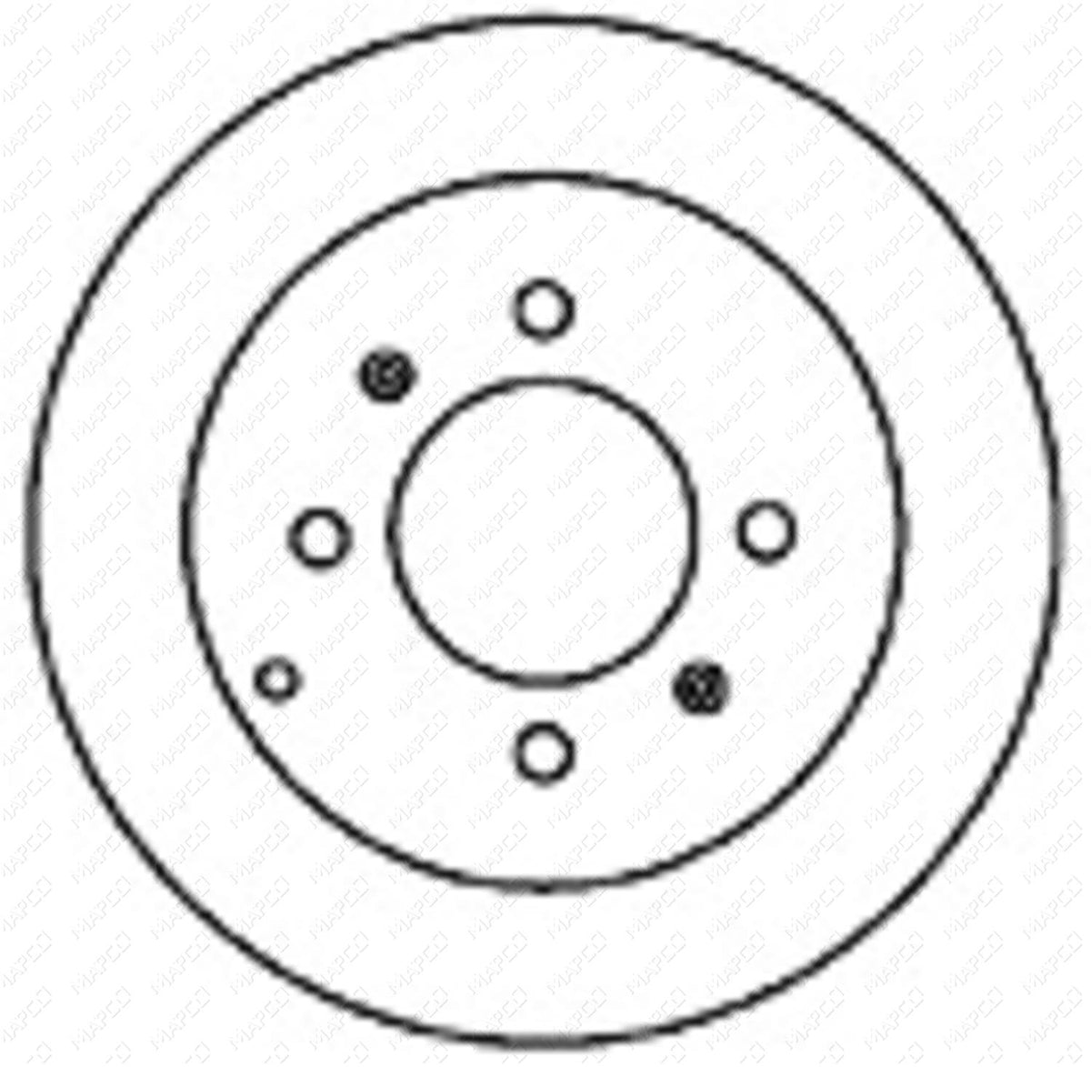 MAPCO Bremsscheibe 25522