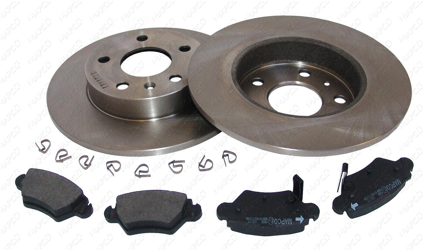 MAPCO Bremsensatz, Scheibenbremse Hinterachse Satz 47678