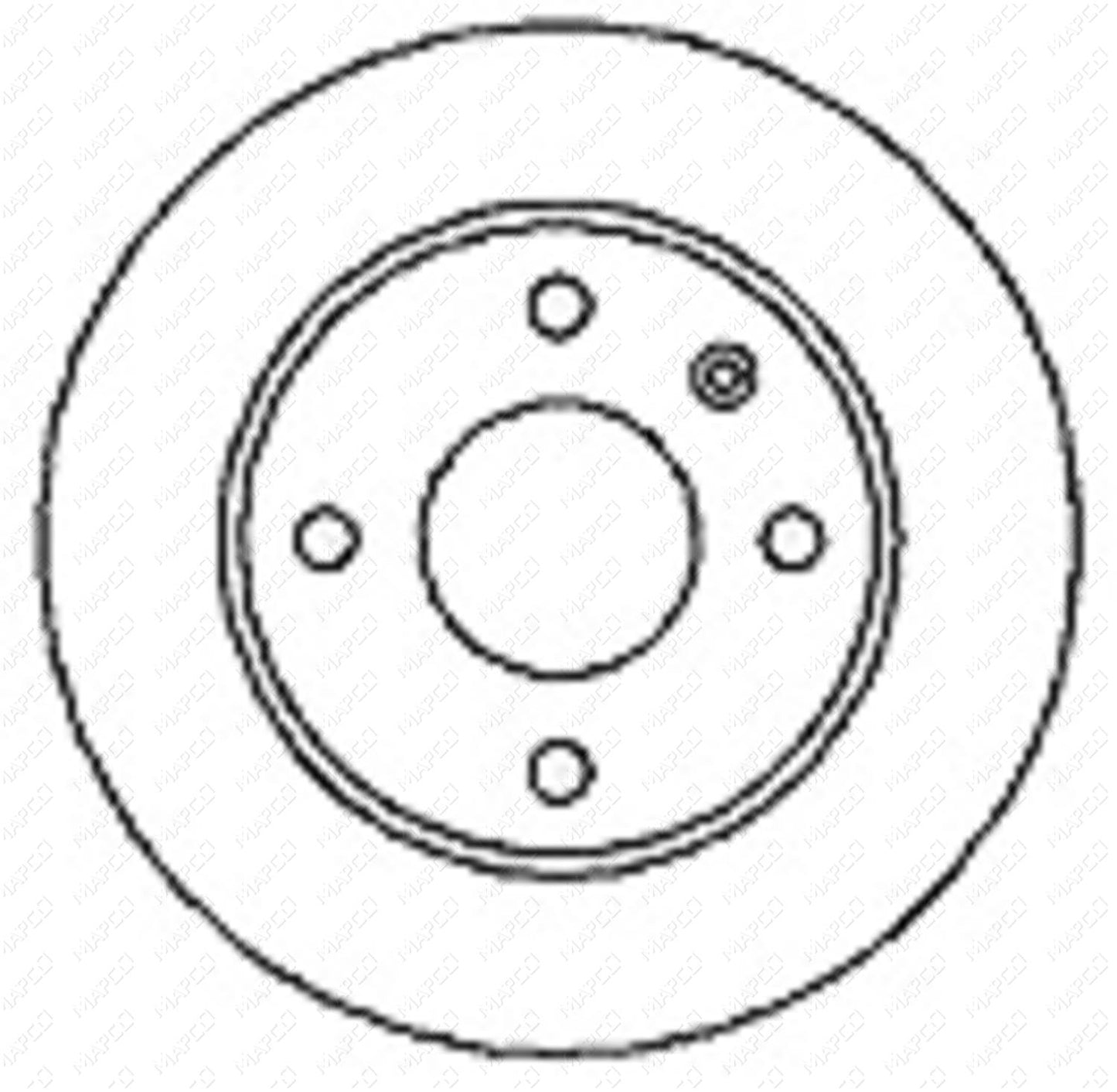 MAPCO Bremsscheibe Vorderachse 15726