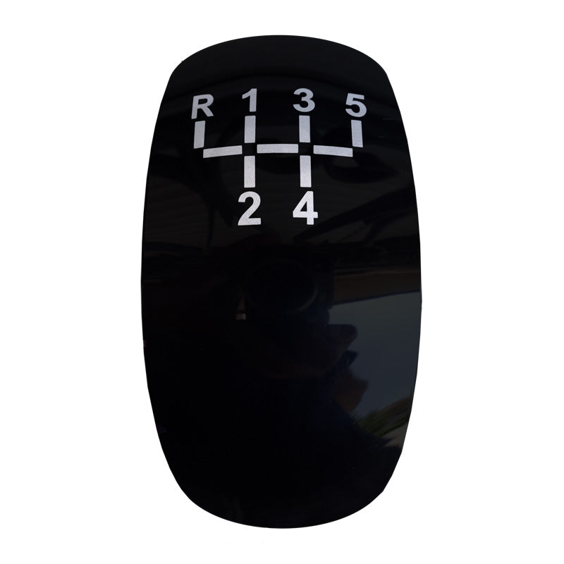 Simoni Racing Schaltknauf Skin - Aluminium/Schwarz Leder + 3 Muster