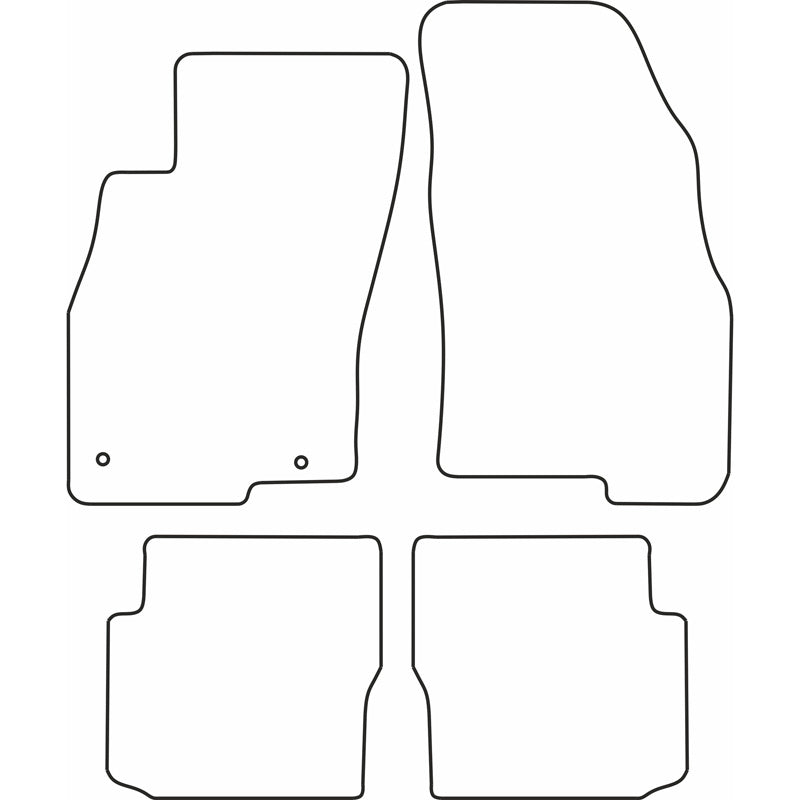 Autoteppiche passend für Fiat Punto Evo (3 türig) 2009-2014