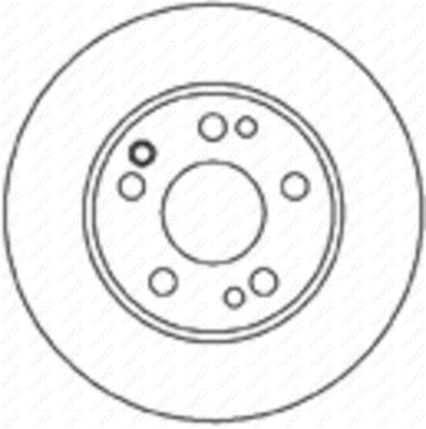 MAPCO Bremsscheibe Vorderachse 15801