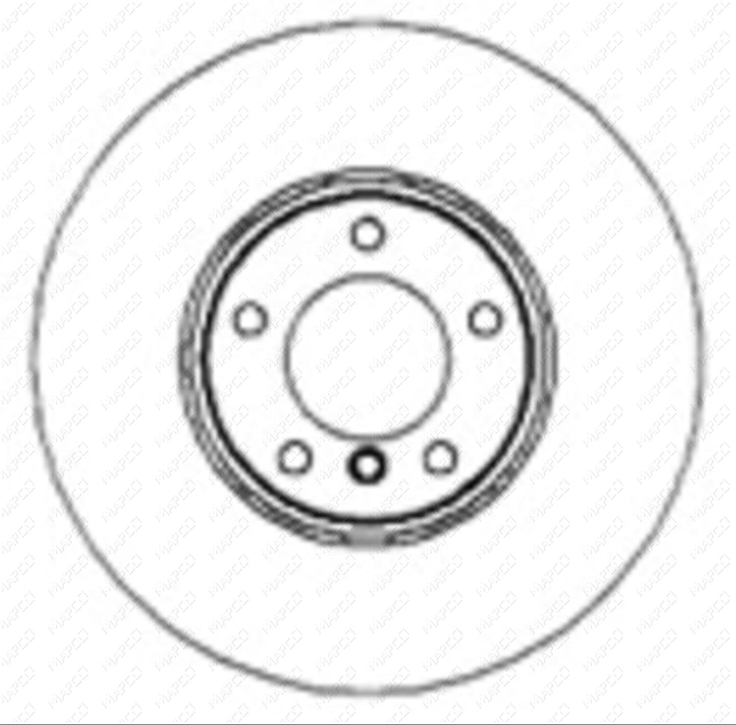 MAPCO Bremsscheibe Vorderachse 15666
