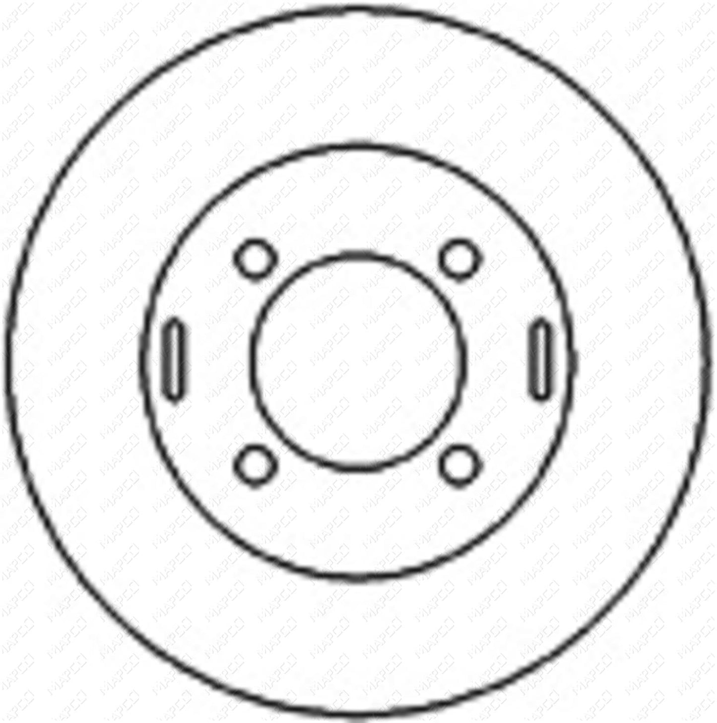 MAPCO Bremsscheibe Vorderachse 25600