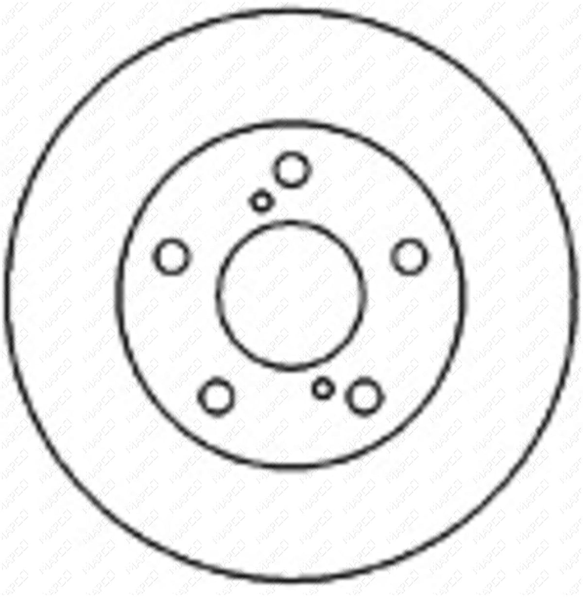 MAPCO Bremsscheibe Vorderachse 25566